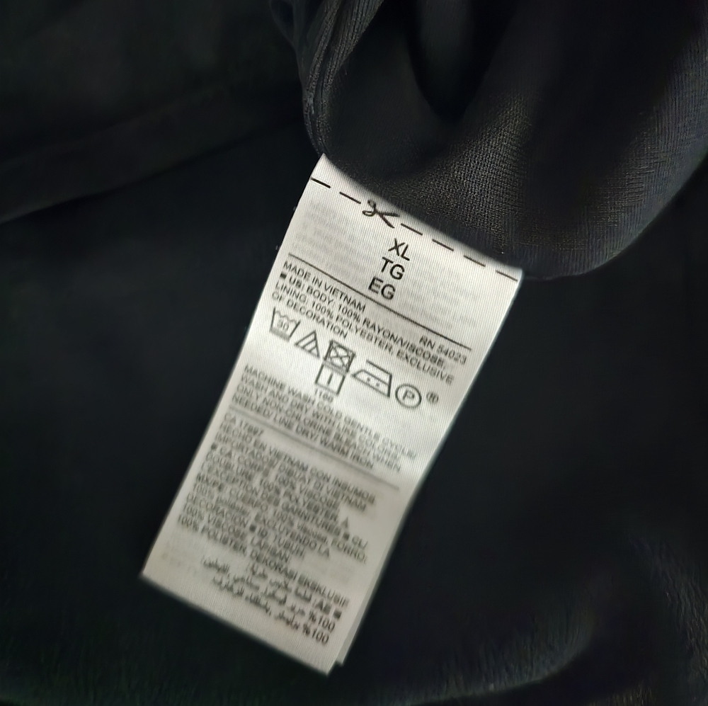 Old Navy, XL, Black Pleated High Low Sundress - Picture 9 of 11